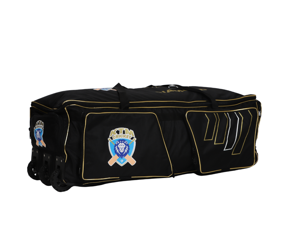 Kitbags Diamond - Large wheelie 40 inch - Black and Gold standard Player edition